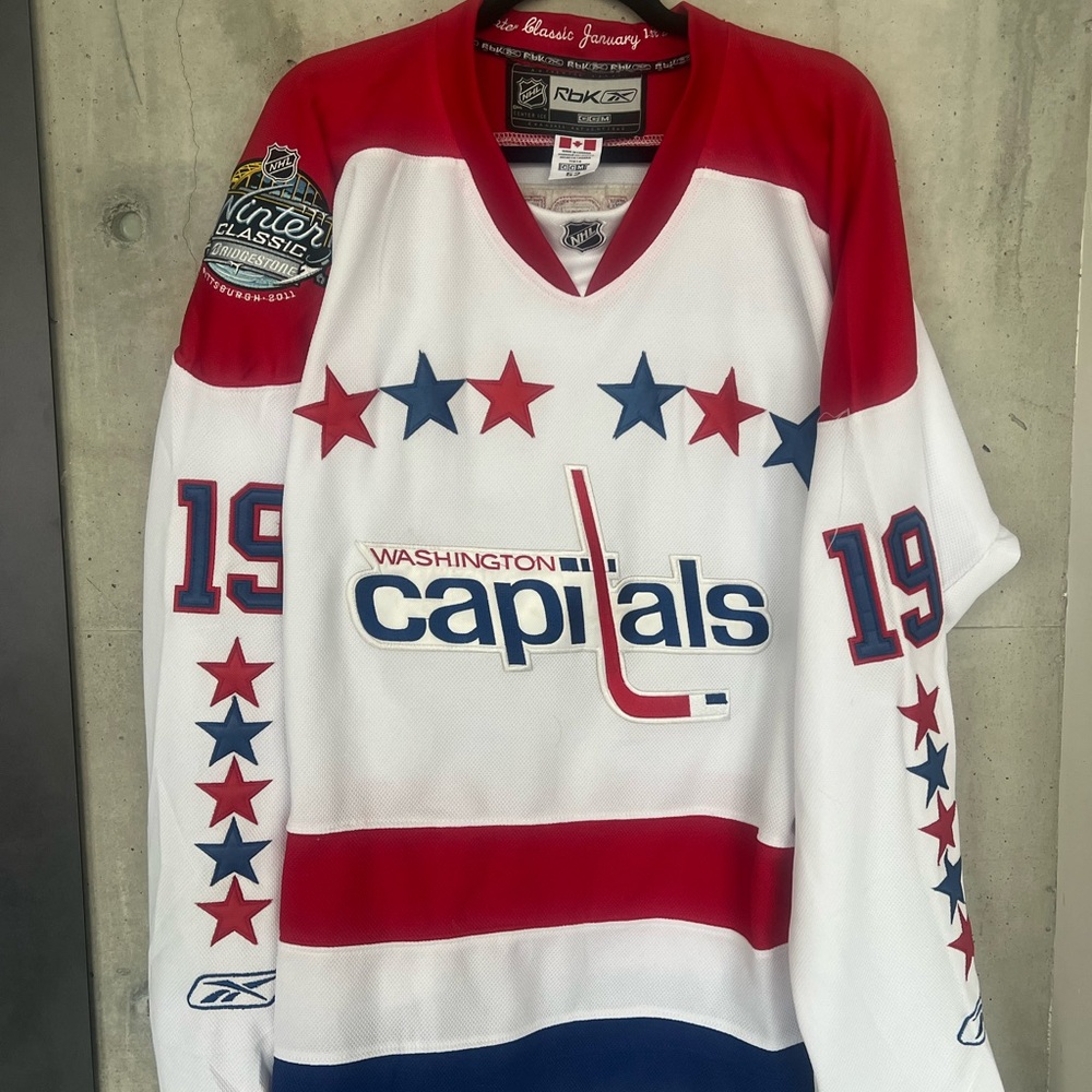Washington Capitals White/Red/Blue NHL Hockey Jersey
